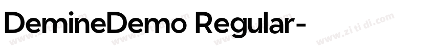 DemineDemo Regular字体转换